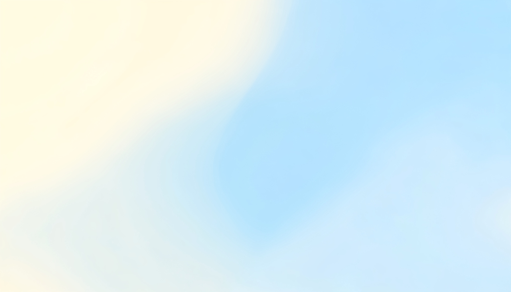 A soft, warm abstract gradient blending pale cream into gentle sky blue, with no figures or objects, evoking openness and calm